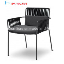 Cadeira de jantar do Rattan da mobília do jardim com coxim da tela (CF1480C)